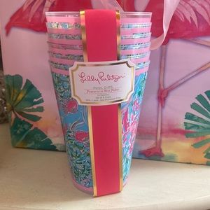 Lilly Pulitzer Set of Six Cups Best Fishes